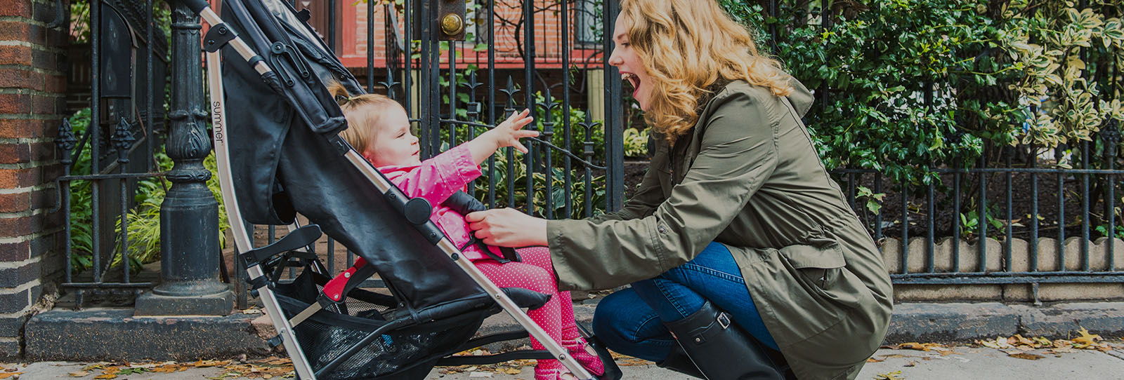 Au Pair and Baby Smiling